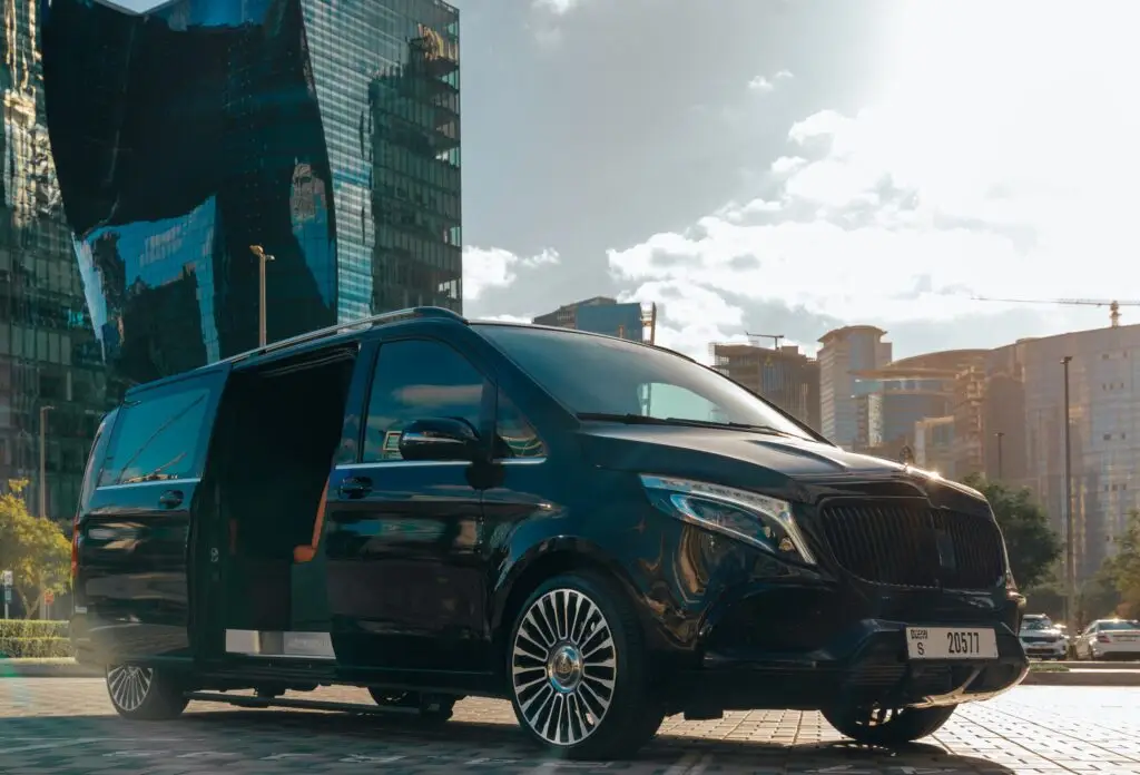 Luxury Maybach-style van in Dubai